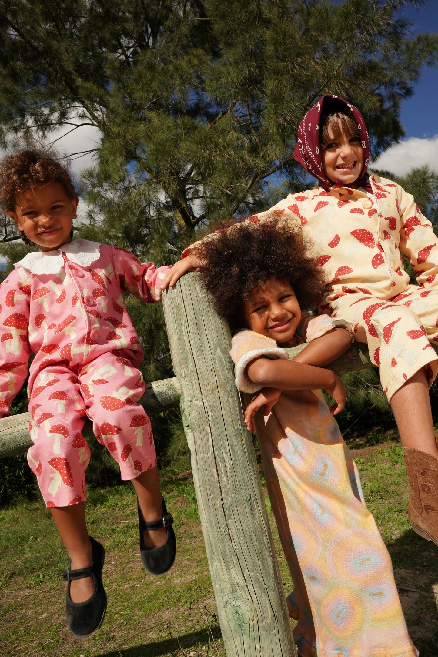 MIMAS jumpsuit long sleeve - PINK BOREAL (kids)