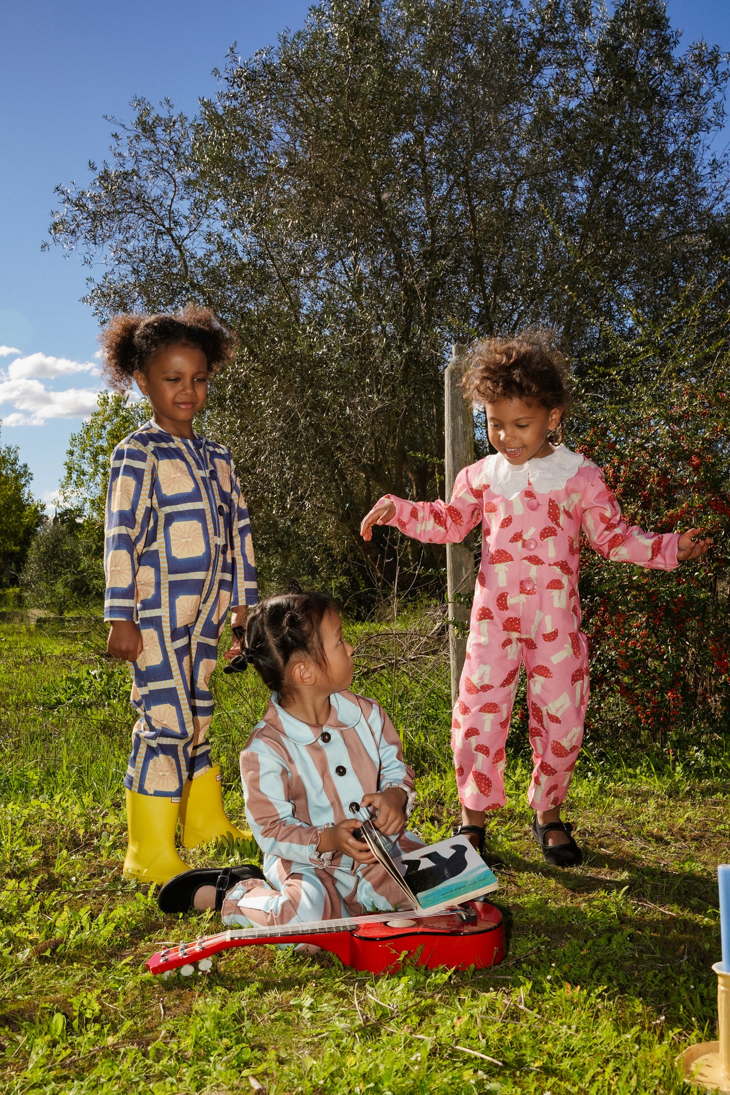 MIMAS jumpsuit long sleeve - PINK BOREAL (kids)