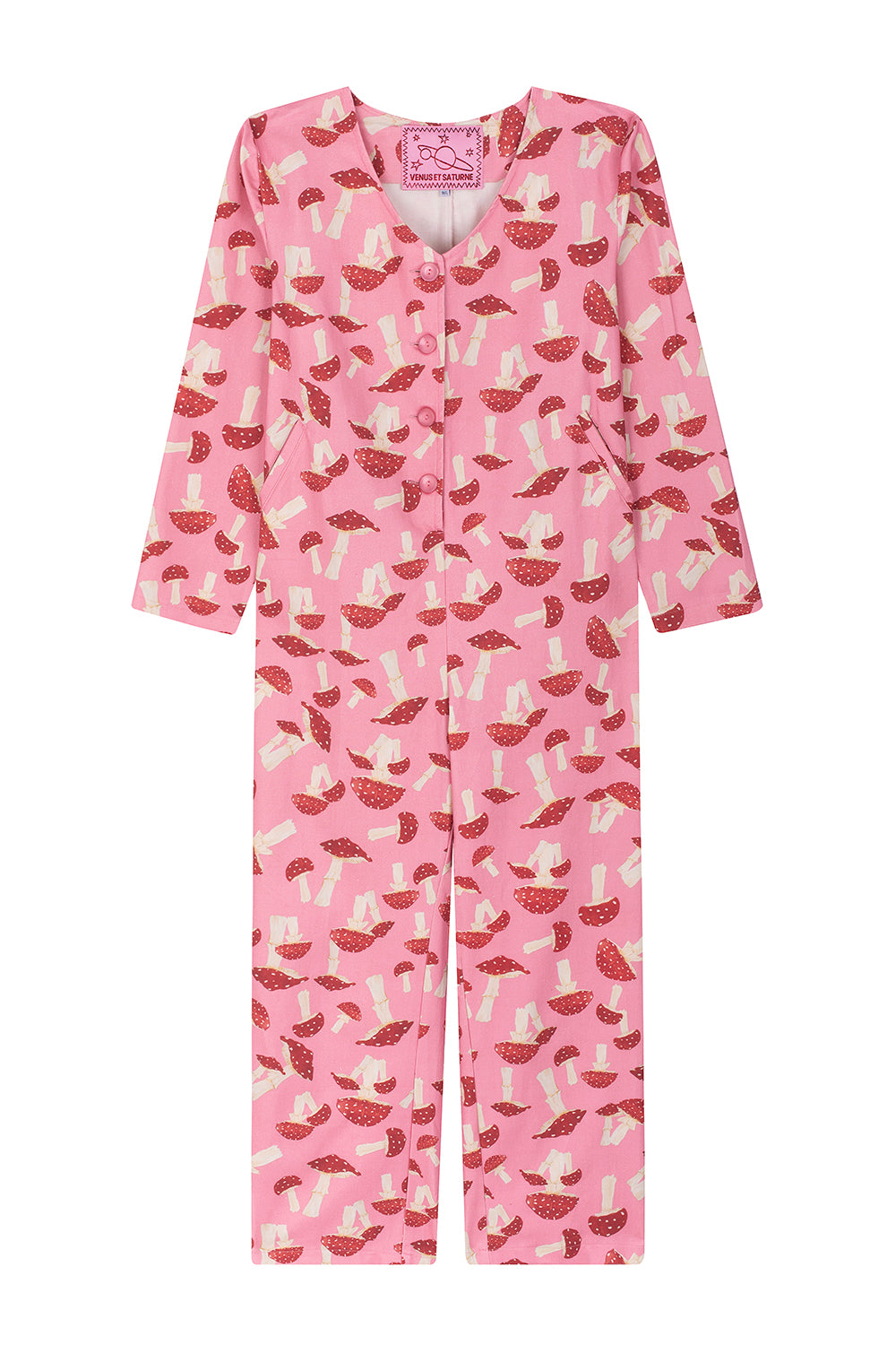 MIMAS jumpsuit long sleeve - PINK BOREAL