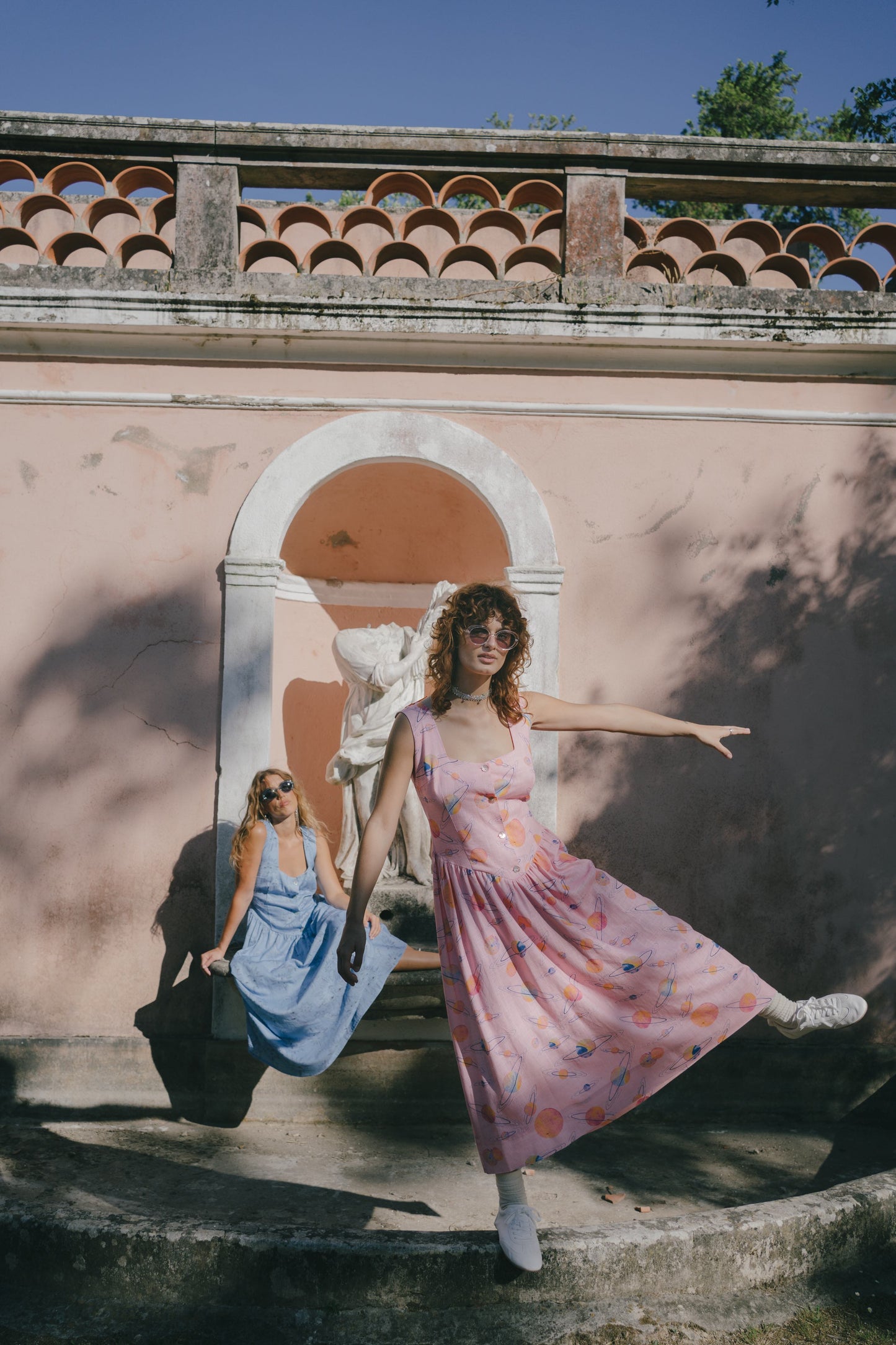 PALLENE maxi dress - PINK VENUS ET SATURNE