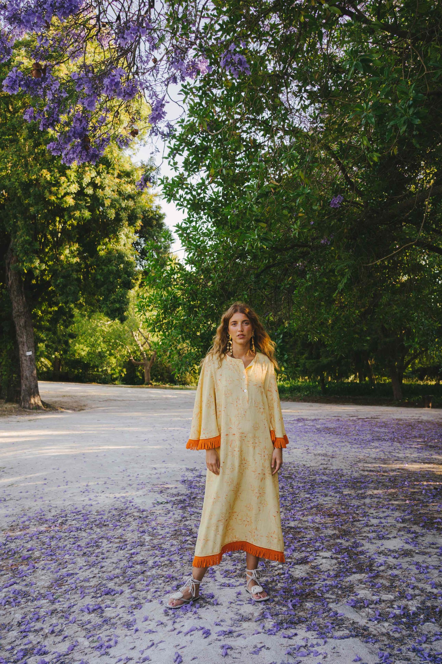 PAN maxi dress - YELLOW ECLIPSE