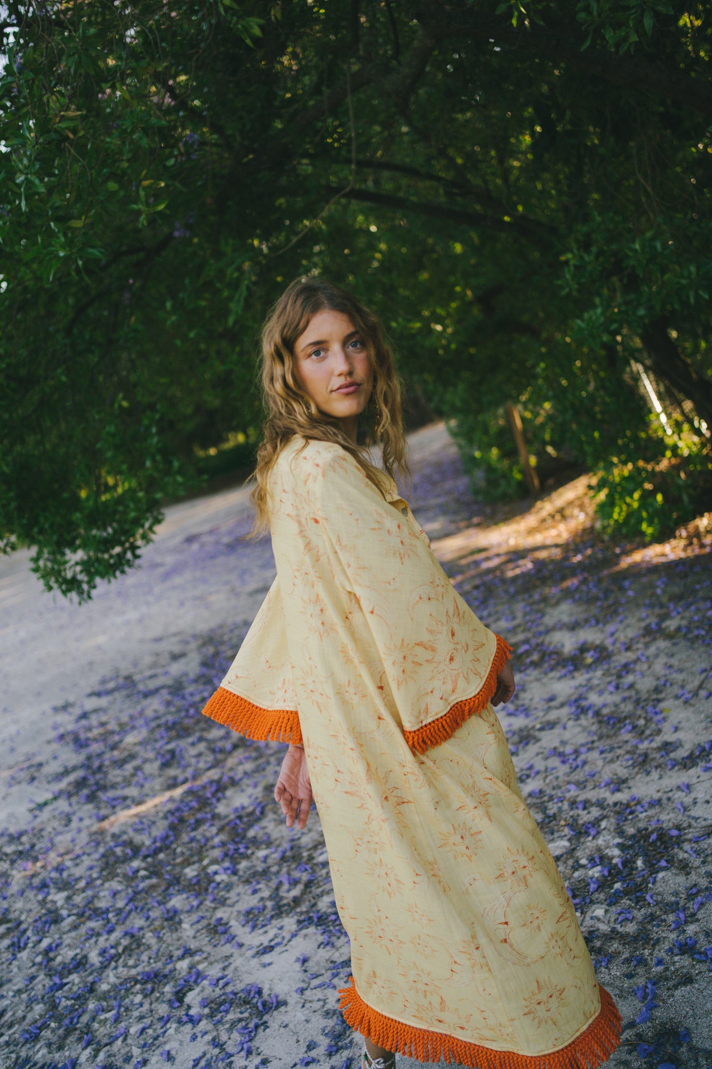 PAN maxi dress - YELLOW ECLIPSE