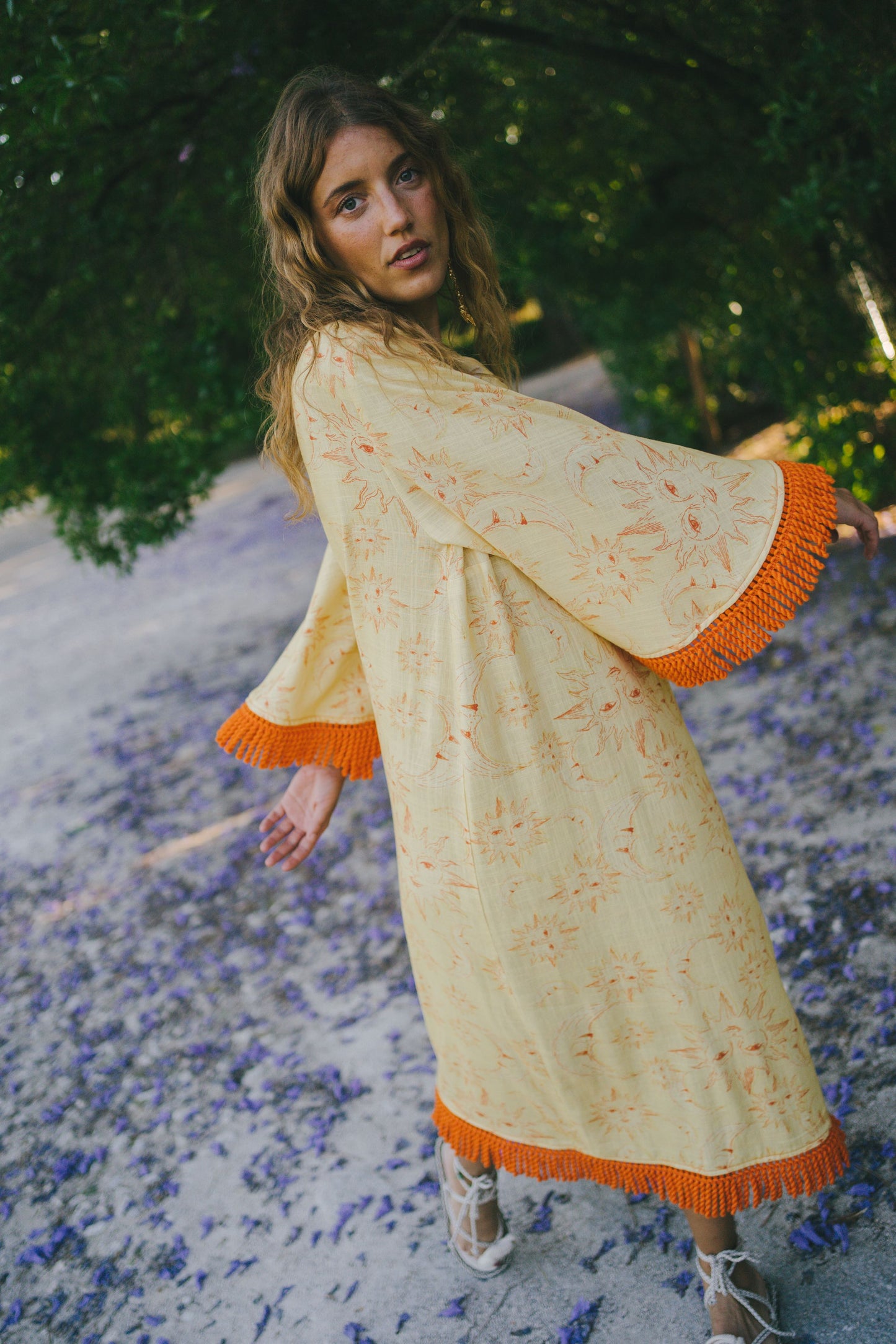 PAN maxi dress - YELLOW ECLIPSE