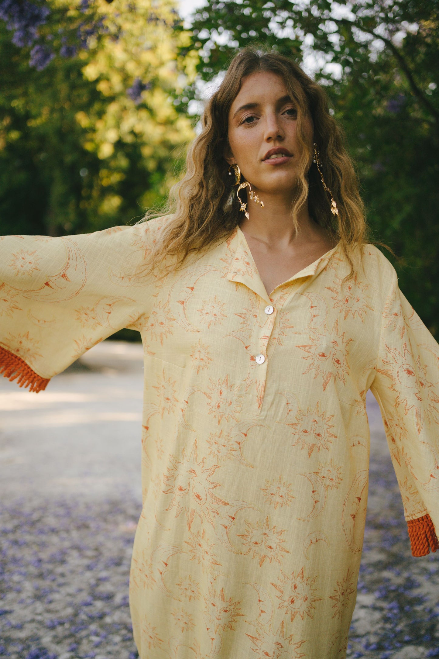 PAN maxi dress - YELLOW ECLIPSE