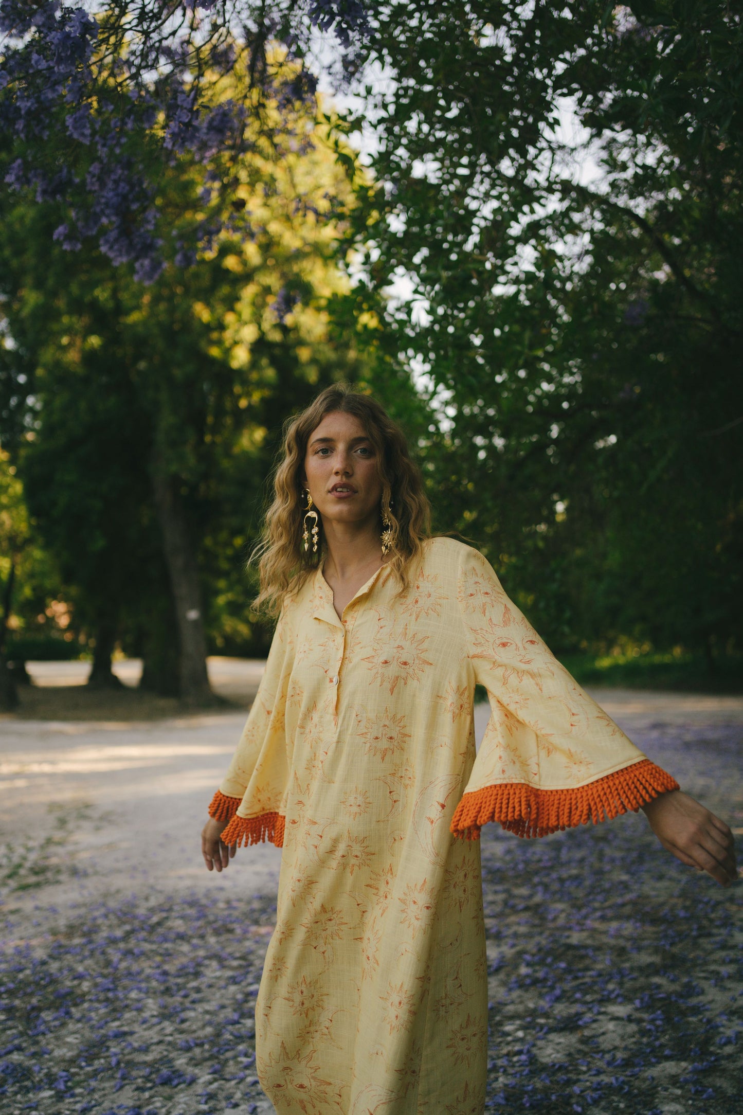 PAN maxi dress - YELLOW ECLIPSE