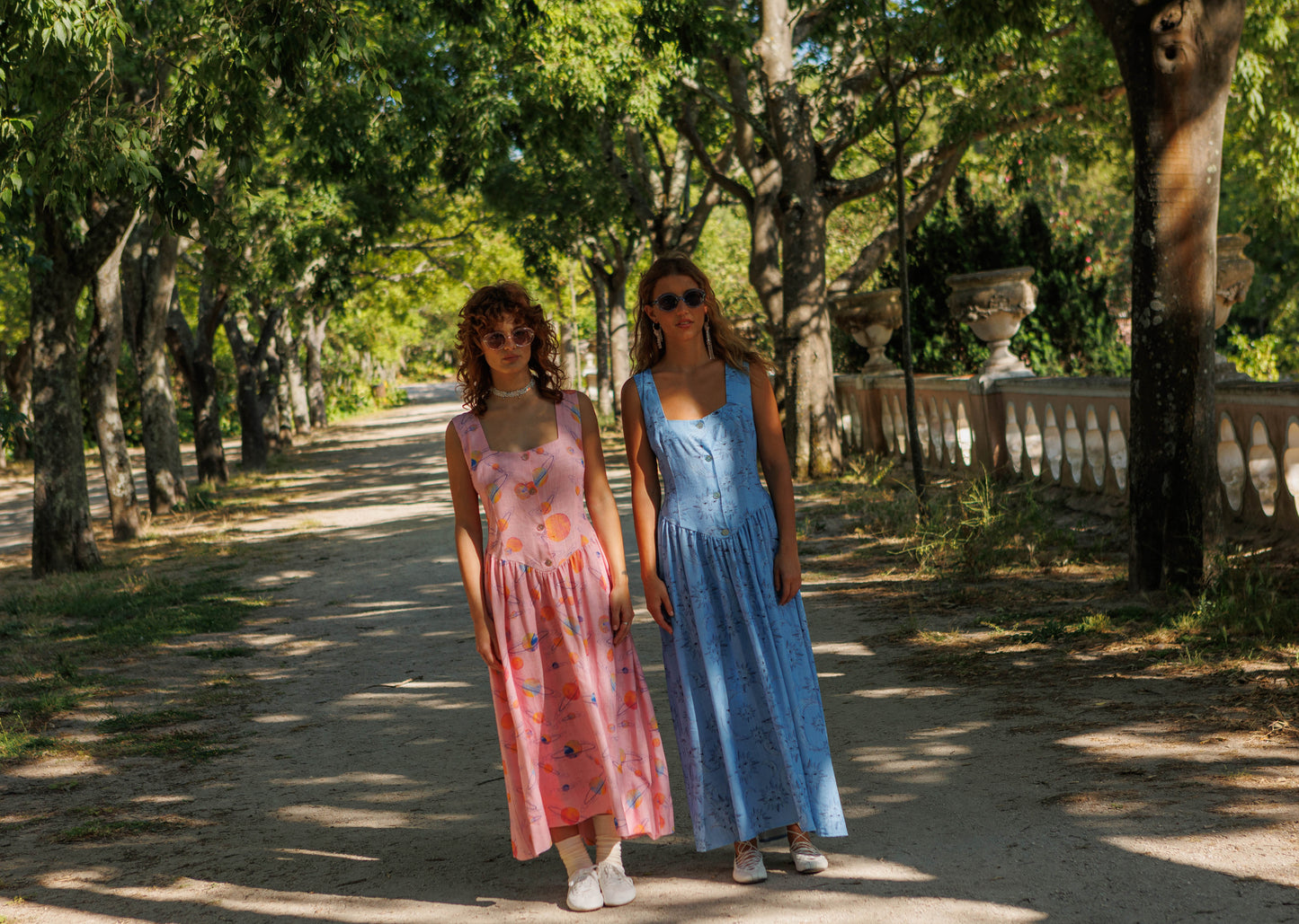 PALLENE maxi dress - BLUE ECLIPSE