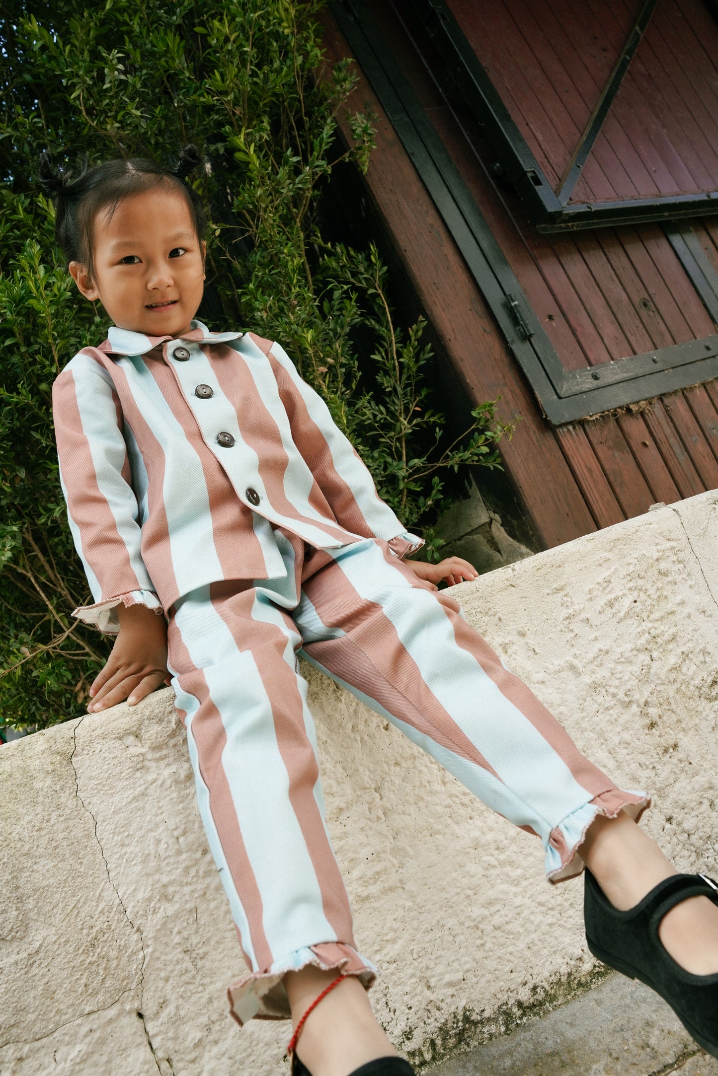 ENIF shirt long sleeve - BLUE ORBIT (kids)