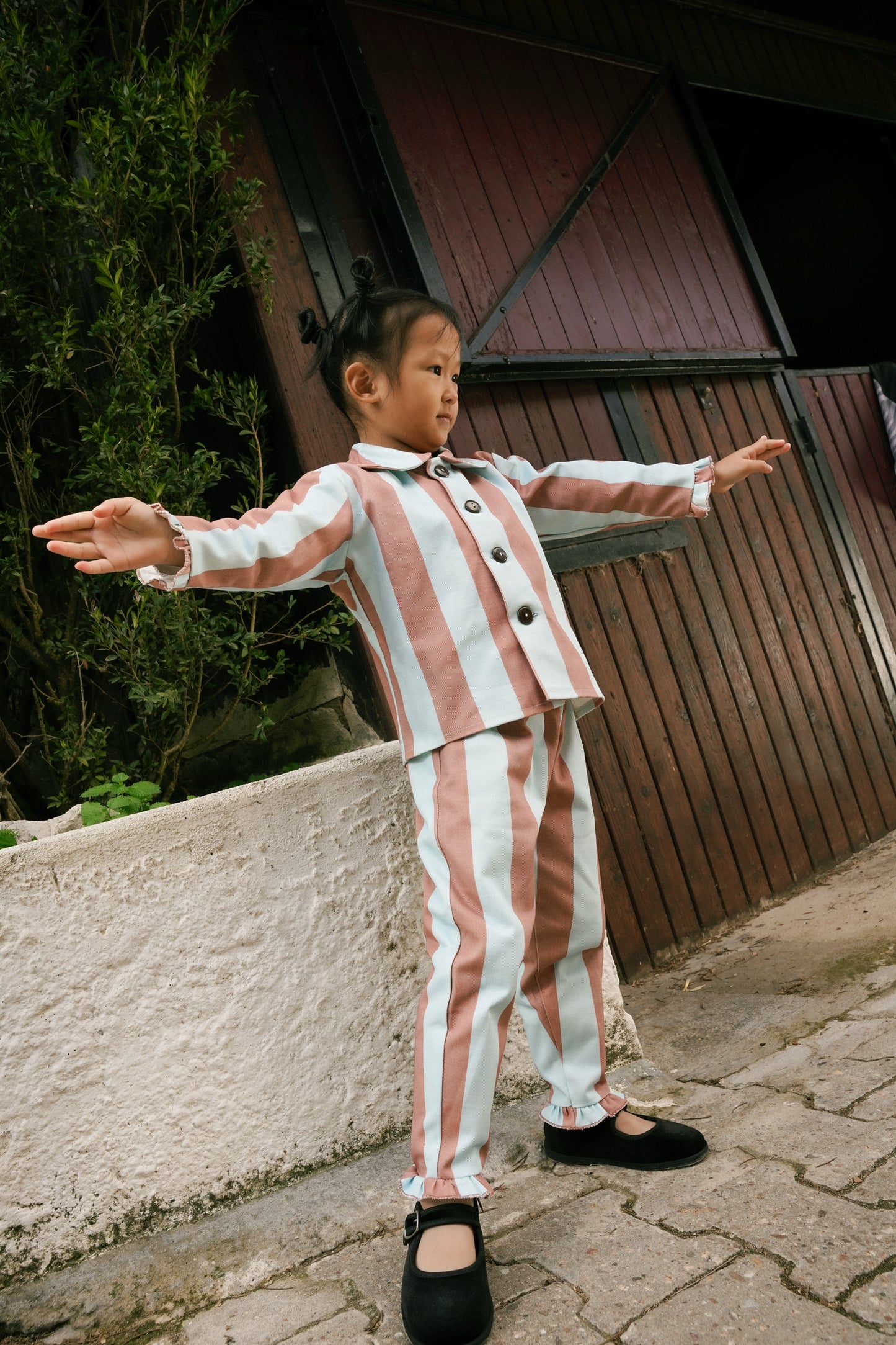 ENIF shirt long sleeve - BLUE ORBIT (kids)