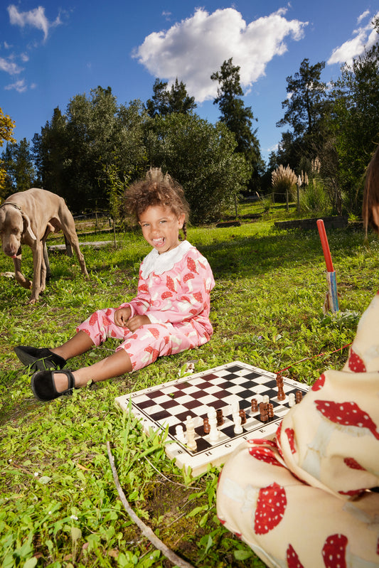 MIMAS jumpsuit long sleeve - PINK BOREAL (kids)
