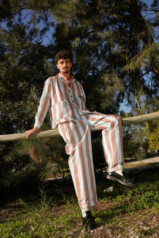 LOGE trousers - BLUE ORBIT