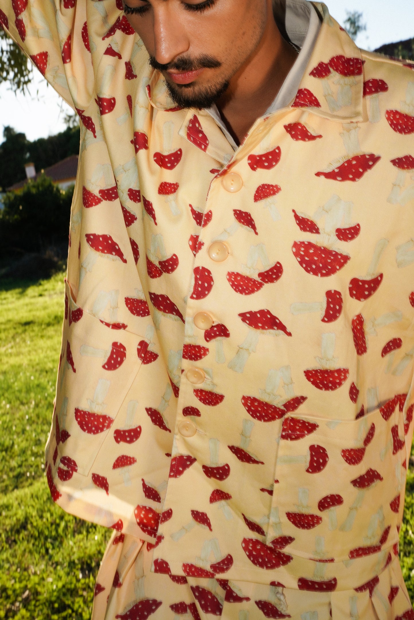 LOGE shirt long sleeve - YELLOW BOREAL