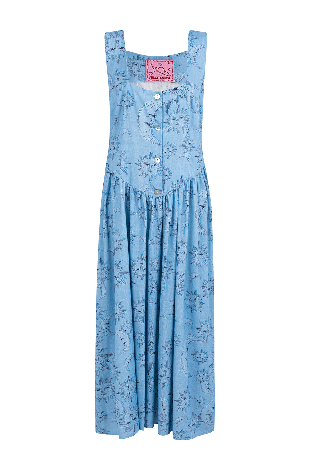 PALLENE maxi dress - BLUE ECLIPSE