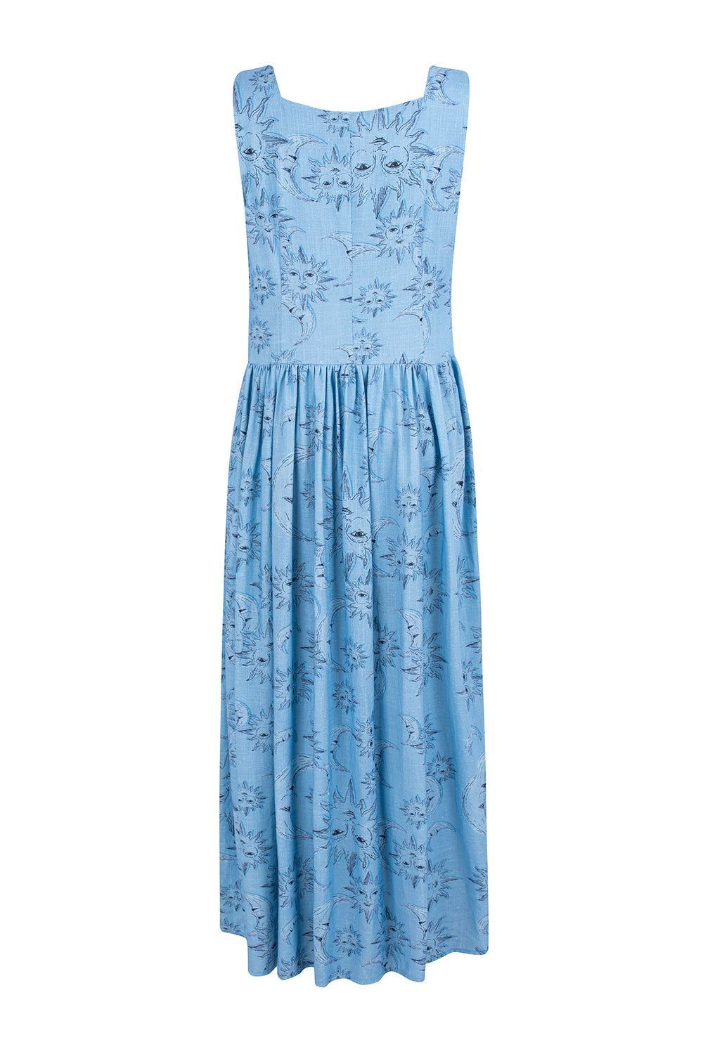 PALLENE maxi dress - BLUE ECLIPSE