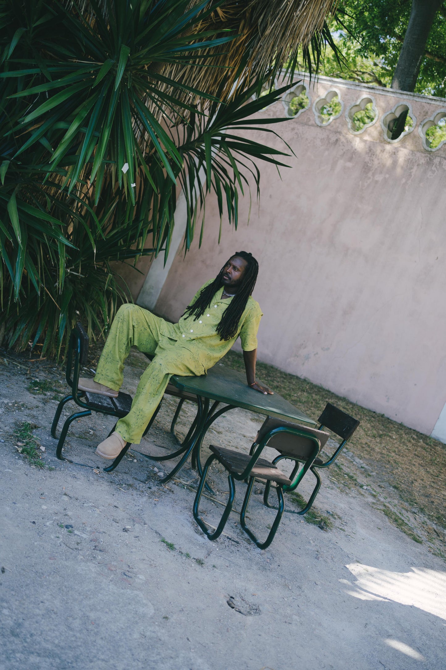 LOGE trousers - GREEN ECLIPSE