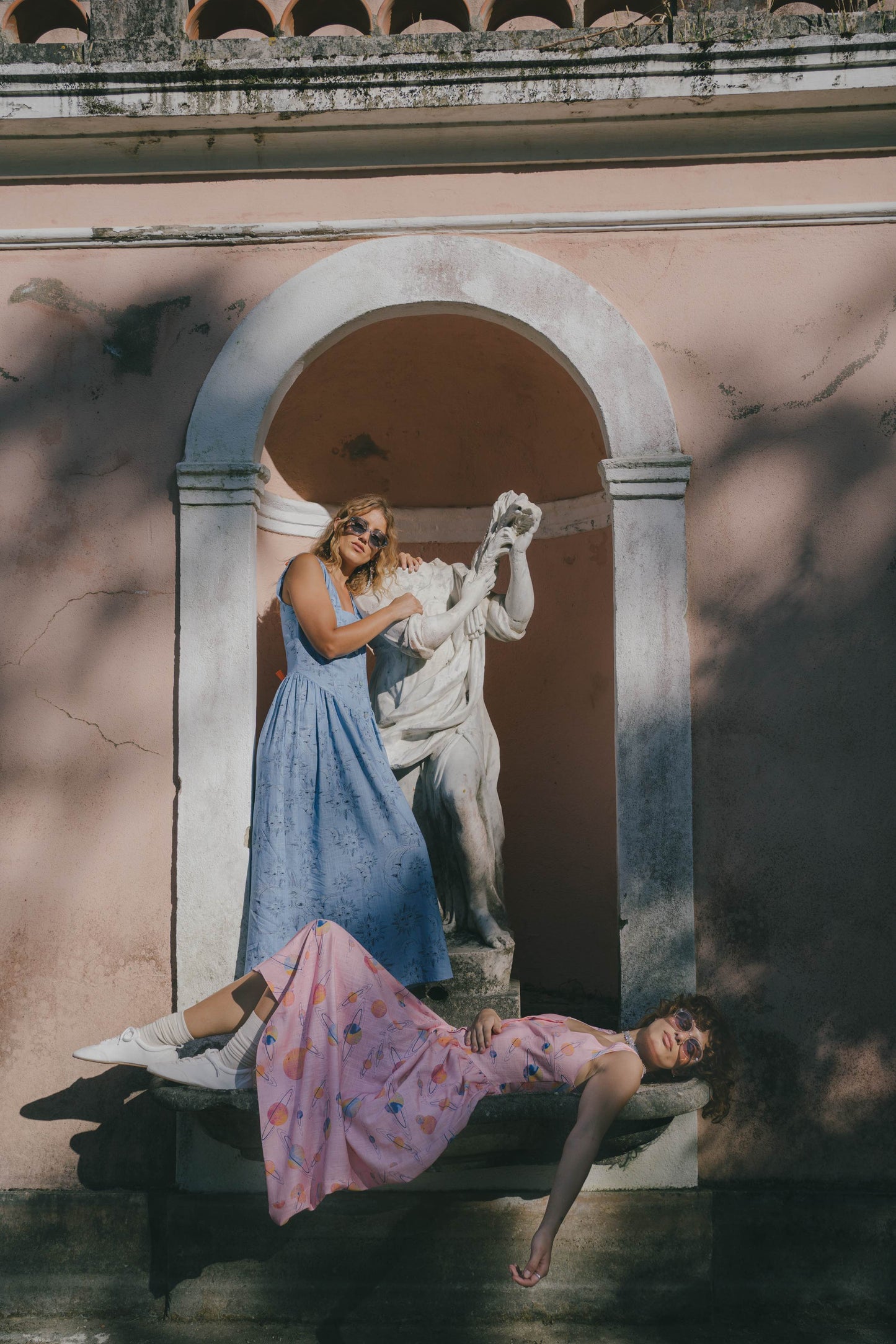 PALLENE maxi dress - PINK VENUS ET SATURNE